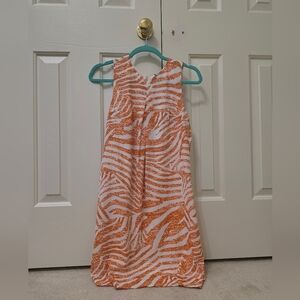 H&M Casual Dress with Orange Zebra Print